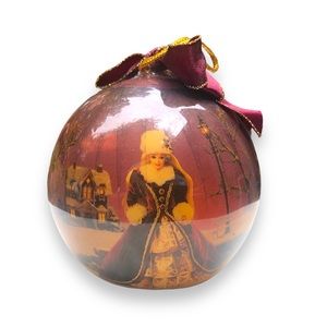 Vintage 1996 Barbie Christmas Holiday Ornament By Matrix